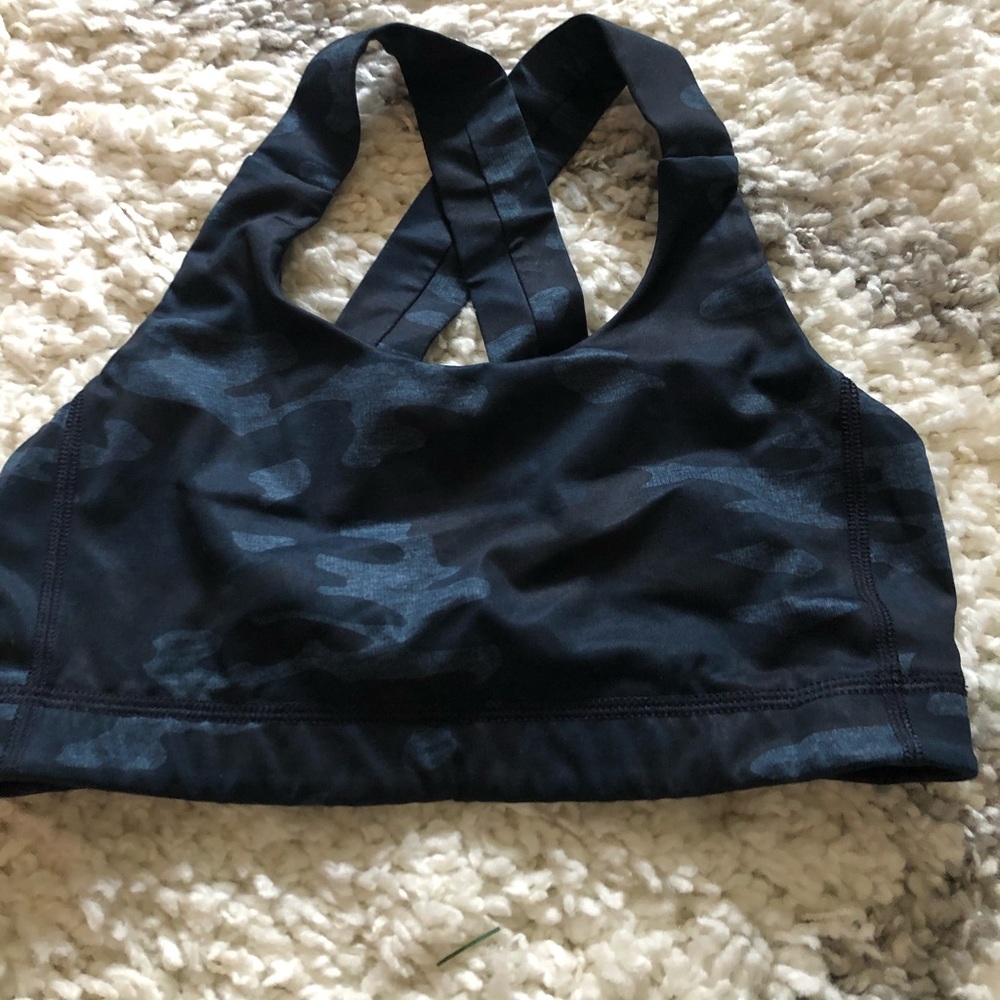 Lululemon blue camp sports bra